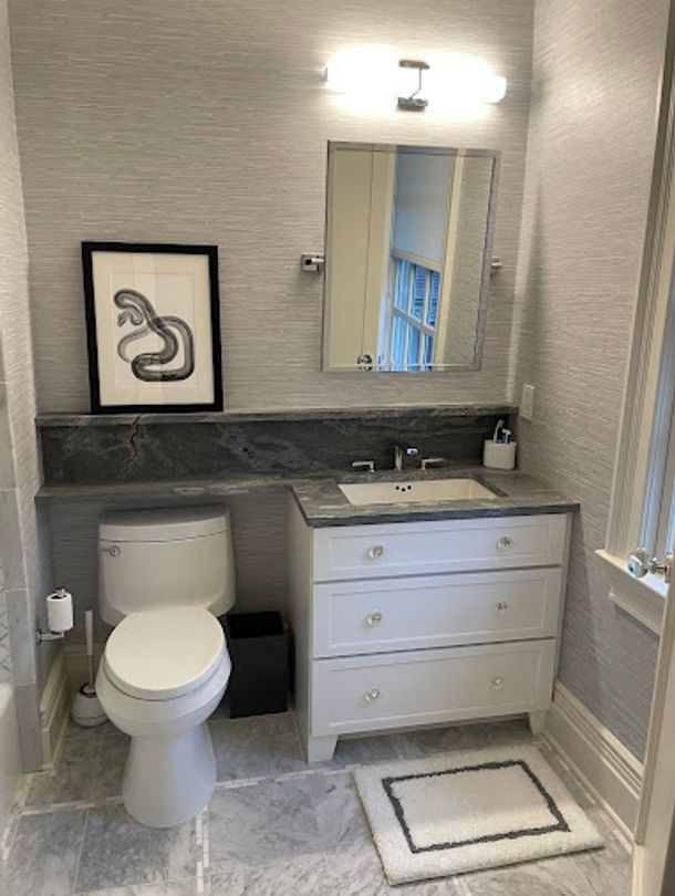 Renovated washroom