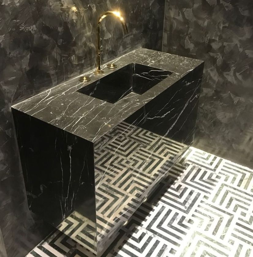 bathroom
						stone sink